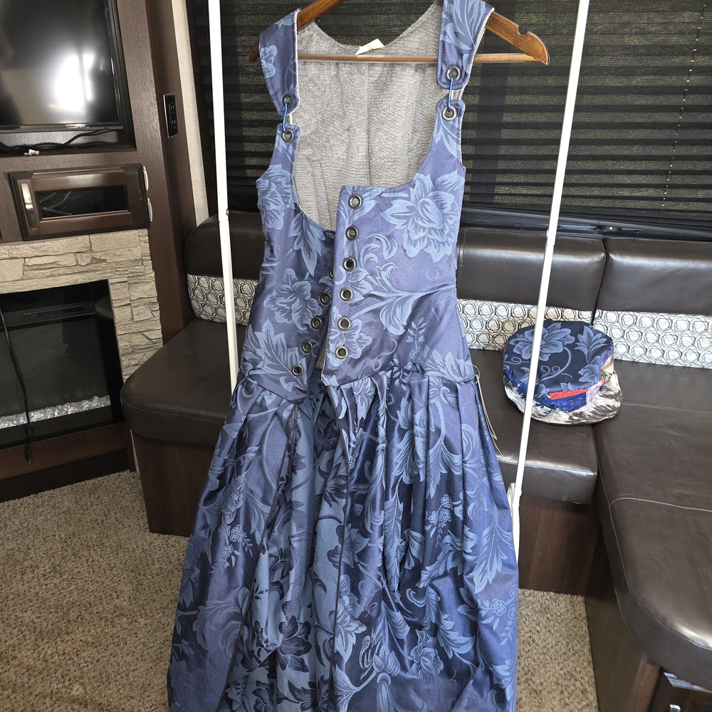 Floral Blue Damsel In This Dress Queenie
